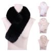 Soft Faux Fur Scarf Double-sided Women Winter Scarves Fashion Thickened Neckscarf  Unisex