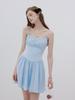Sinseuden Cotton Candy Strap Mini Dress Sky Blue