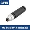 KRE 3/4/5/6/8 Pin Male Female Straight Aviation Plug Socket Sensor Cable M8 Waterproof Connectors