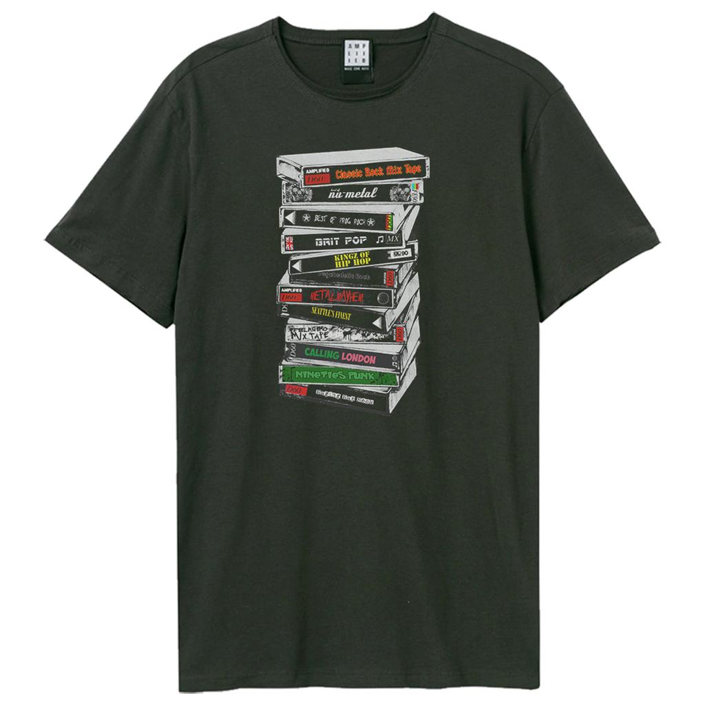 Amplified Unisex Adult Stack Of Tapes T-Shirt