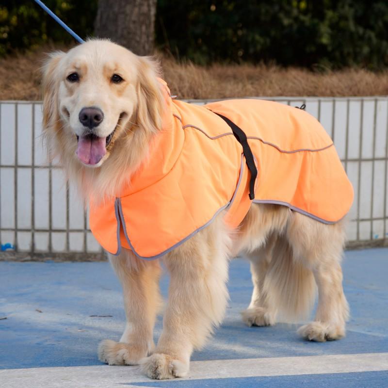 Waterproof Dog Raincoat Medium To Large Breeds Winter Warm Pet Coat Outdoor Protection