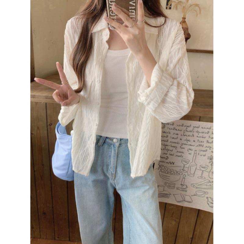 

Реальное фото тонкое пальто женское весеннее новое ажурное вязание крючком свободная рубашка XL абрикосовый