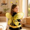 Comfortable Dress Up Honey Festival Kids Bee Cute Accessories for Wing Kids Costume Princess Girls Sparkly Fairy Wings Parties