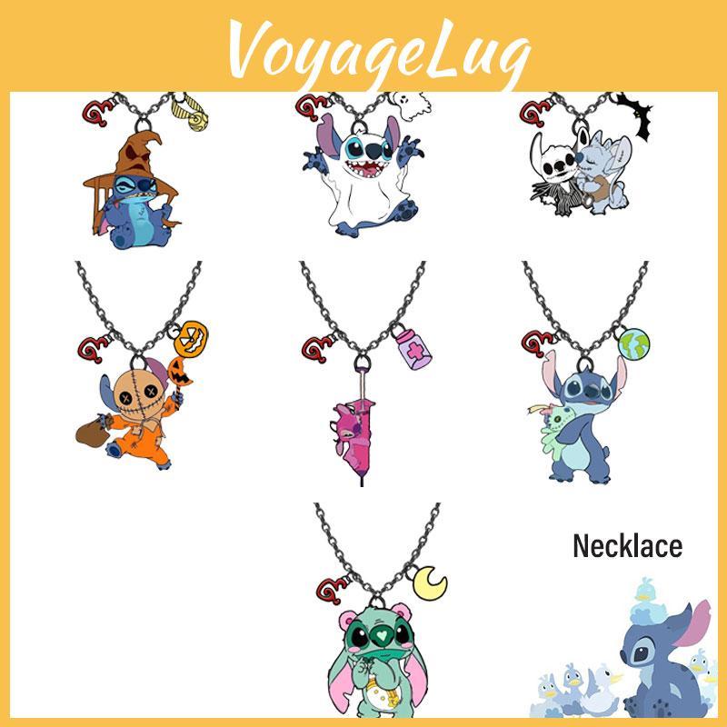 Cute Cartoon Character Stitch Necklace For Halloween Anime Pendant