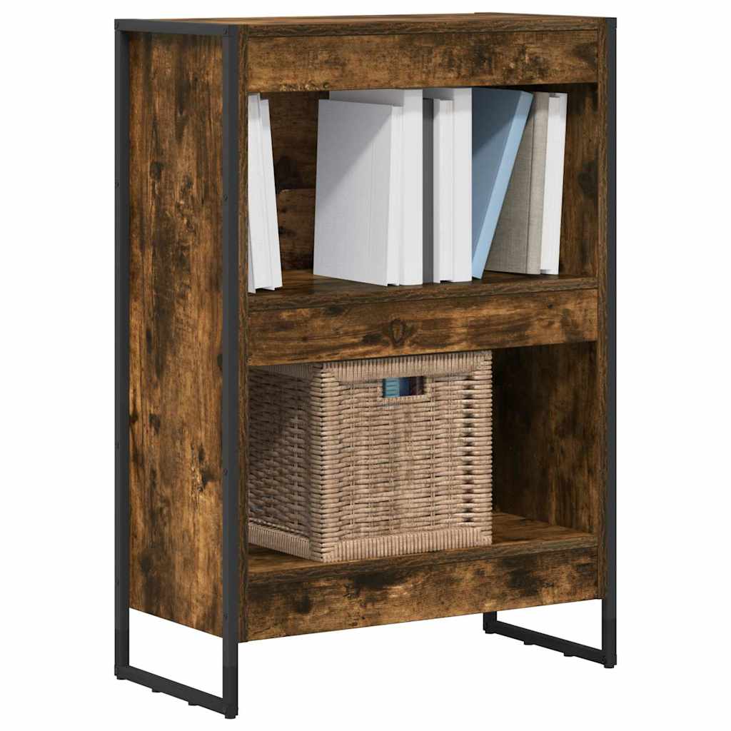 Bookshelf Smoked Oak Finish 60 x 30 x 86.5 cm Particleboard