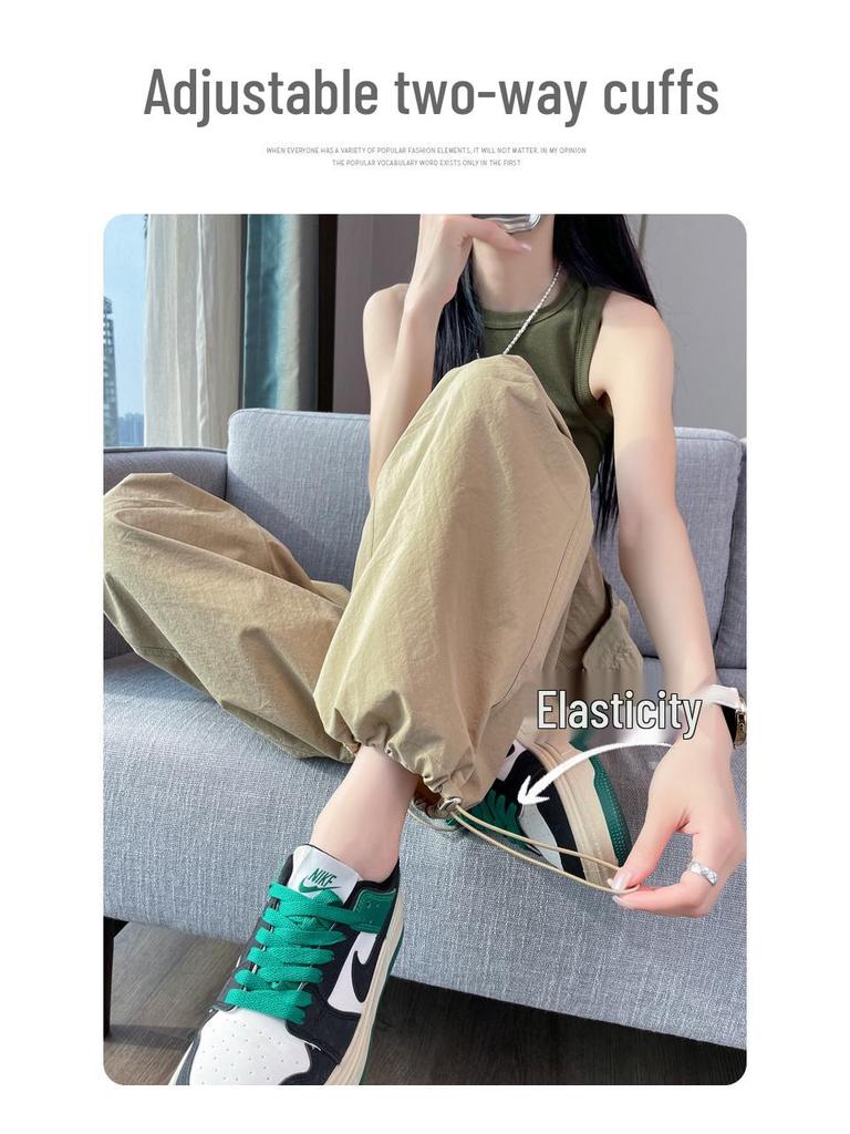 In-Stock Women's Quick-Dry High-Waist Jogger Pants for Summer