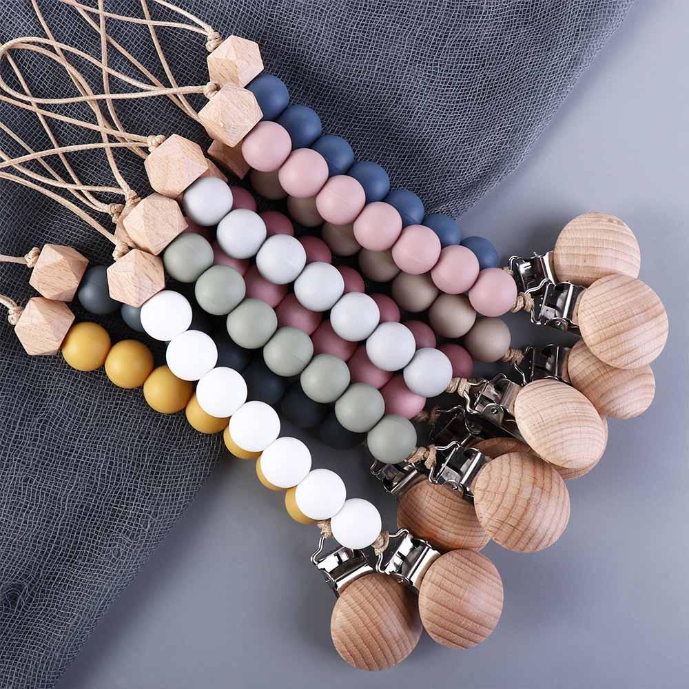 Holder Toddler Baby Teether Toys Straps Baby Pacifier Chain Pacifier Holder Clips Dummy Clips