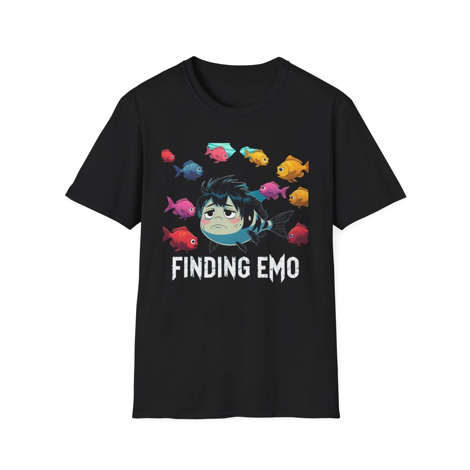 

Футболка Emo Унисекс, Смешной Подарок для Подростков, Необычная Одежда, Повседневная Одежда S