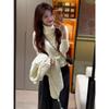 Flap Turtleneck Knitted Sweater Women's Autumn and Winter Lazy Loose Inner Design Commuter Top