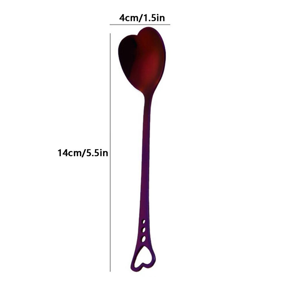 304 Stainless Steel Love Coffee Spoon Cake Spoon Stirring Spoon