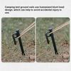 Pack of 5 Tent Pegs Ground Nails Portable Fishing Beach Camping Picnic Awning Canopy Stakes Windproof Accessories
