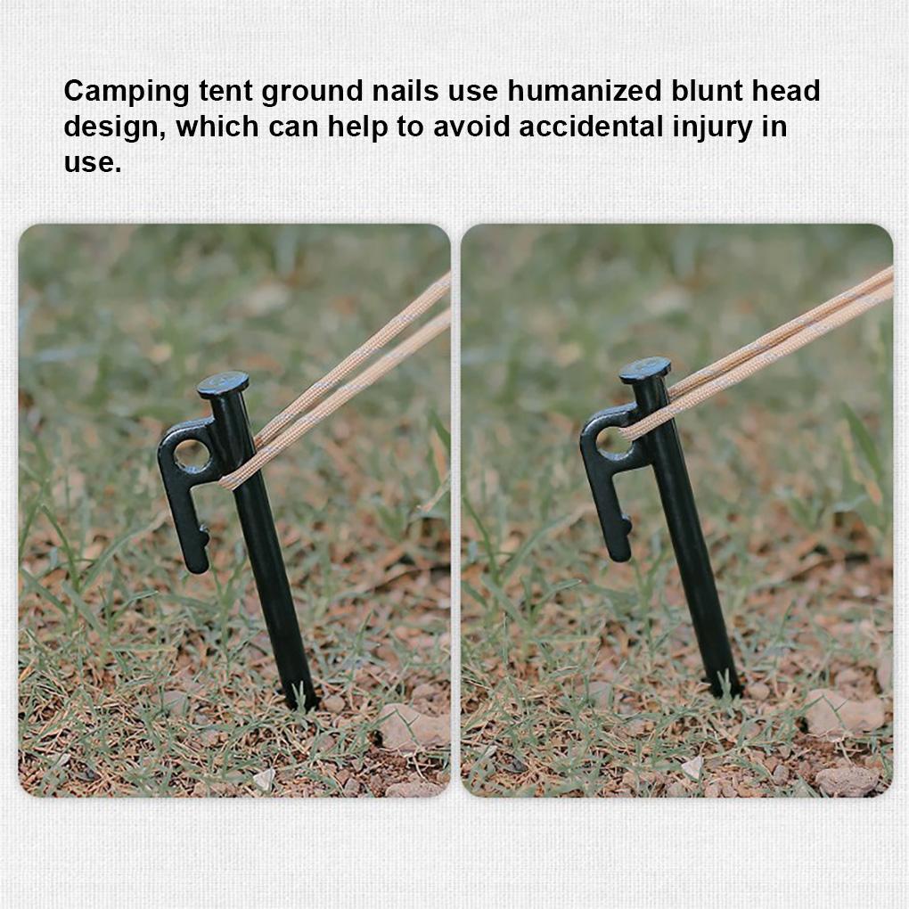 Pack of 5 Tent Pegs Ground Nails Portable Fishing Beach Camping Picnic Awning Canopy Stakes Windproof Accessories