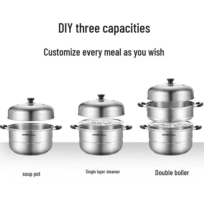SUPOR SZ28C1 Edelstahl Dampfgarer