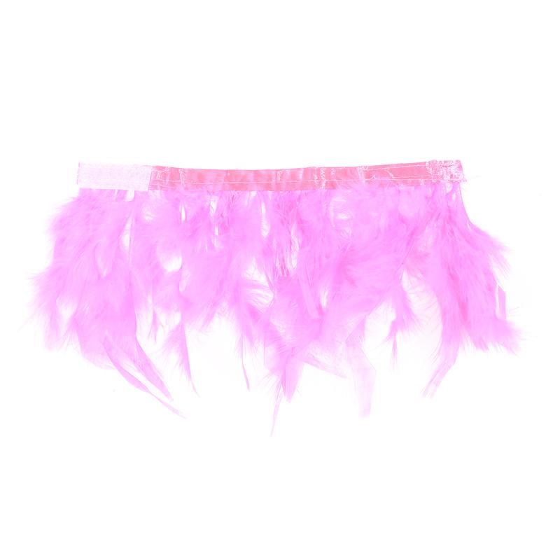 1 Pair Feather Cuff Wrist Elegant Ostrich Feather Snap Durable Bracelet Nail Photo Shirt Cuff With Feather Multicolor