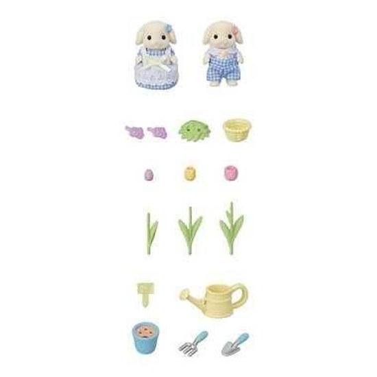 Sylvanian Families DollFurniture Set Flower Care - Flora Rabbit Siblings DF-25 ST Mark Certified 3 Years Up Toy Dollhouse EPOCH