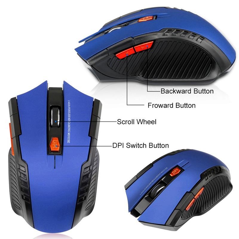 2,4 GHz Drahtlose Maus Optische Mäuse mit USB Empfänger Gamer 1600 DPI 6 Tasten Maus für Computer PC Laptop Zubehör
