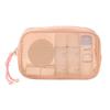 Casual Mesh Cosmetic Bag Hand-Held with Zipper Women Pure Color Makeup Bags Multipurpose Portable Mesh Toiletry Wash Bags