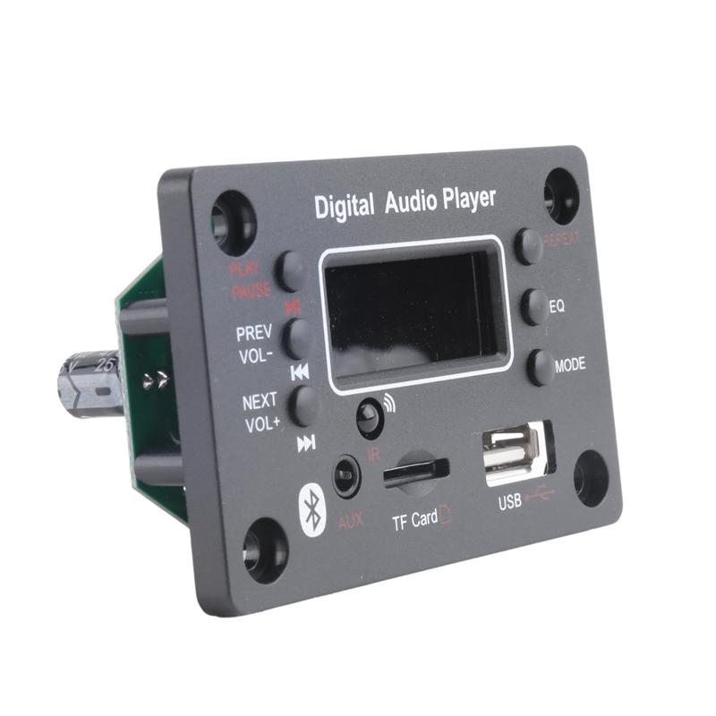 ABUO-Bluetooth Module Car Audio Bluetooth Mp3 Decoder Board Mp3 Decoder Power Amplifier Board External Microphone Function