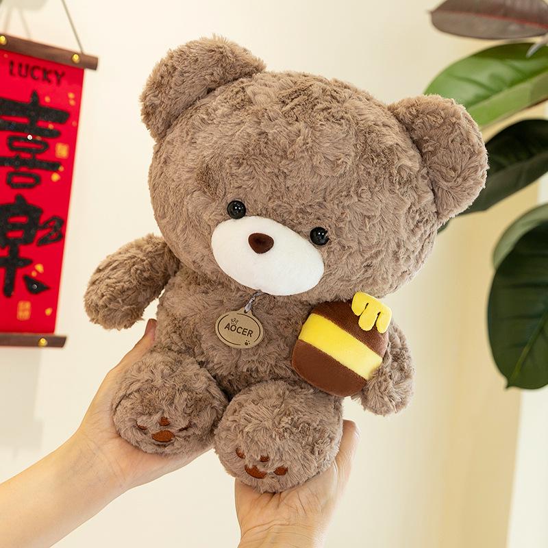 Cross-border Bee Bear Plush Toy: Children's Bedtime Doll & Birthday Gift