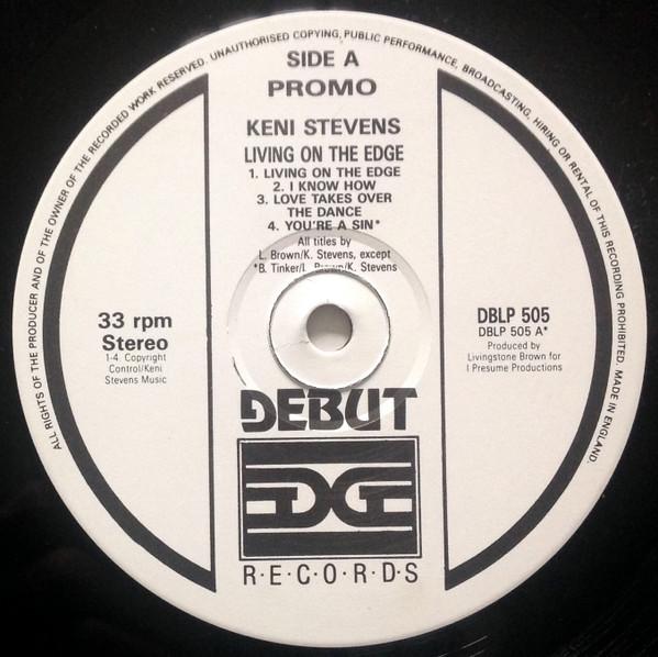 

12inch Record KENI STEVENS - Living On The Edge DBLP505 Debut Edge Reco UK Soul/Funk Used