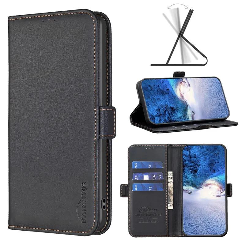 Wallet Flip Case On For Samsung Galaxy S21 FE Classic Phone Leather Cases For S21+ Ultra Plus S21Plus 5G Card Slot Back Cover