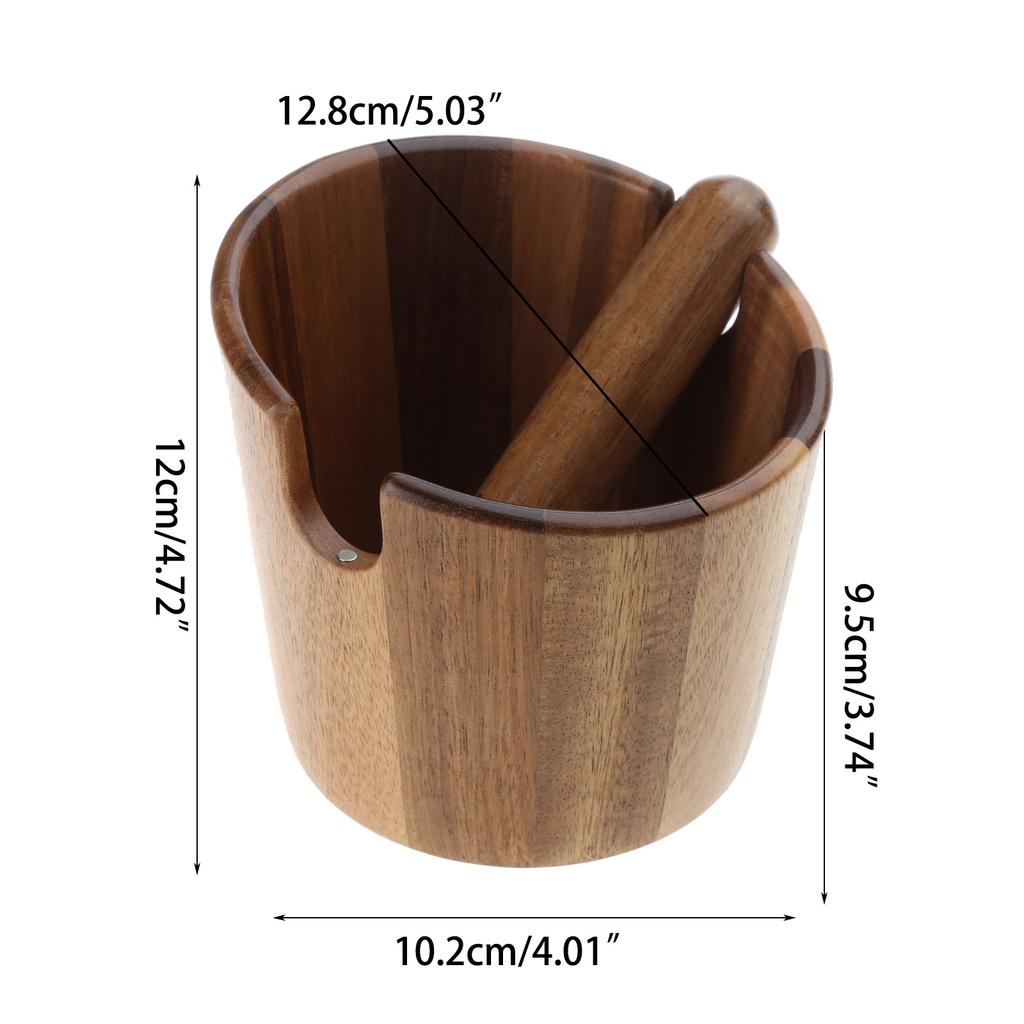 Pojemnik na fusy z kawy antypoślizgowy pojemnik na fusy z kawy ze zdejmowanym drążkiem do strącania, pojemnik na resztki, narzędzia do kawy, akcesoria do kawiarni, pojemnik