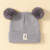 Herbst Winter Baby Warme Gestrickte Hüte Mit Pom Kinder Stricken Beanie Hut Einfarbig Kinder Hut Für Jungen Mädchen Zubehör