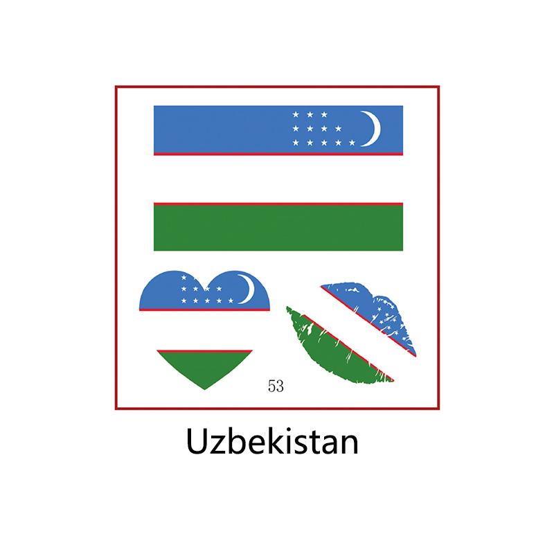 Football Sports Match National Flag Stickers Football Fans Cheer and Assist for Soccer Players,Face Arm Body Temporary Tattoos