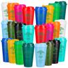 24 Pcs Family Reunion Favors 16 Oz Coffee Plastic Cups Bulk With Family Tree Pattern Reusable Drinking Tumblers For Gathering Pa