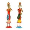 Musical Lady Dolls Set Handmade Decorative Gift Item Showpiece for Homedecor (12.25 Inch) - Set of 2 Pc