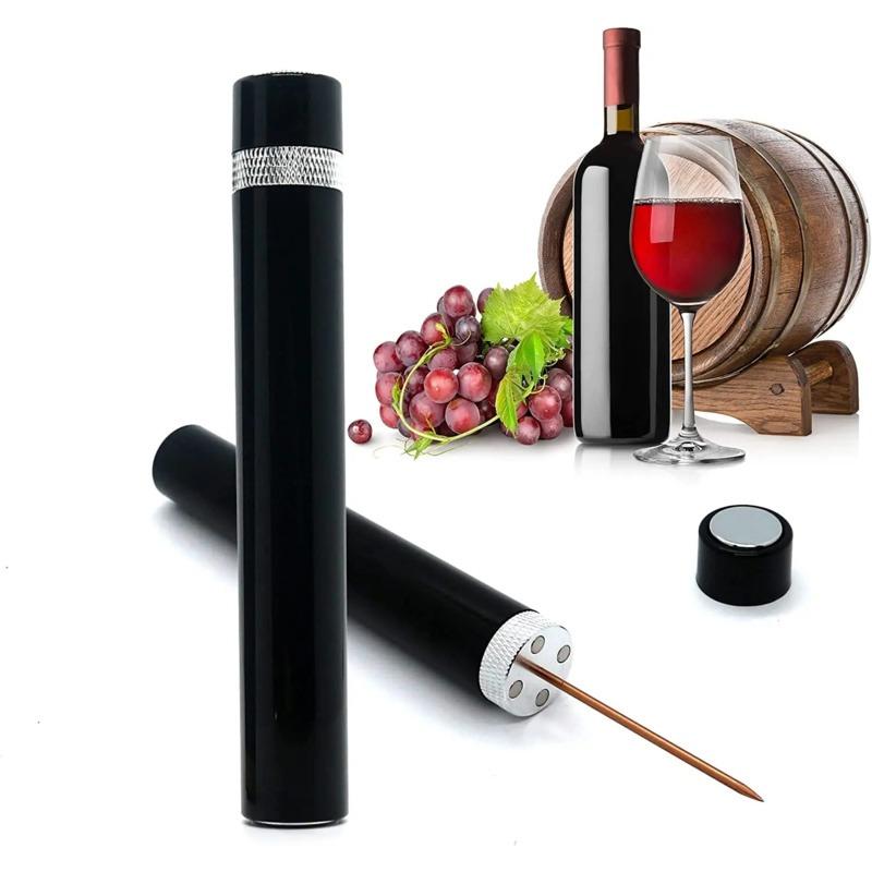 Newest Air Pressure Pump Wine Bottle Opener Portable Stainless Steel Pin Easy Cork Remover Corkscrew for Home Party Wine Lovers