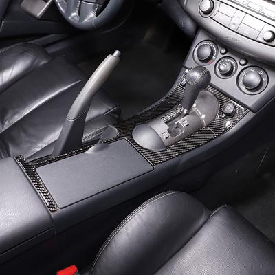 For Mitsubishi Eclipse 2006-2011 Soft Carbon Fiber Car Center Control Gear Shift Panel Cover Trim Sticker Car