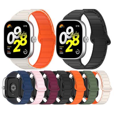 Magnetyczna pętla do Xiaomi Mi Band 9 Pro 8 Pro Silikonowy pasek do Xiaomi Redmi Watch 4 Smart Bracelet Akcesoria do opaski na nadgarstek