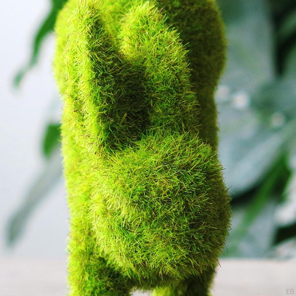 Flocked Rabbit Fairy Garden Statue Figurine Yard Bunny Sculpture Indoor and Outdoor Office Hotel