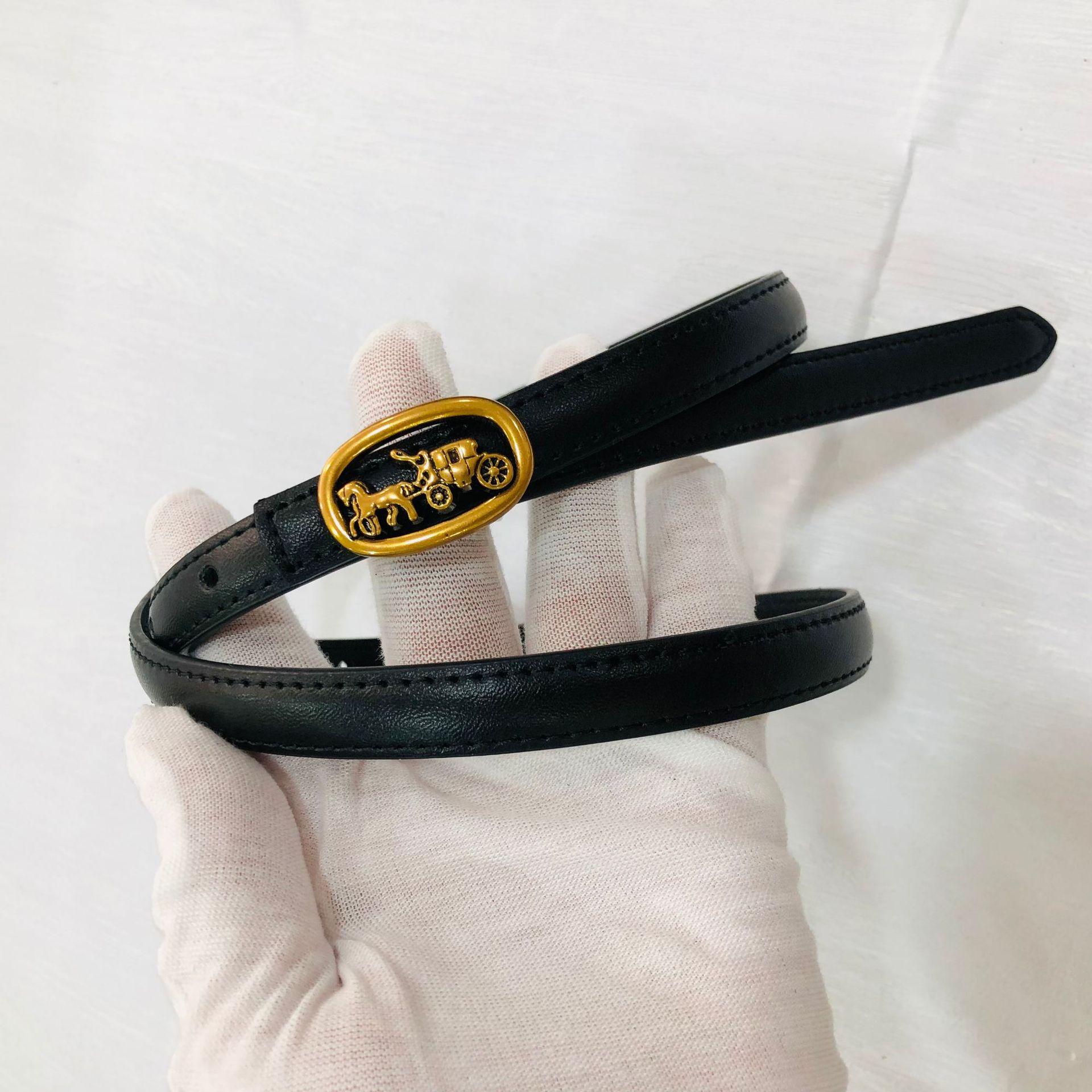 

New Fashion Luxury Designer Brand Women s Needle Button Women s Genuine Leather Dress Belt Jeans Belt Trendy Versatile Style 110cm чорний