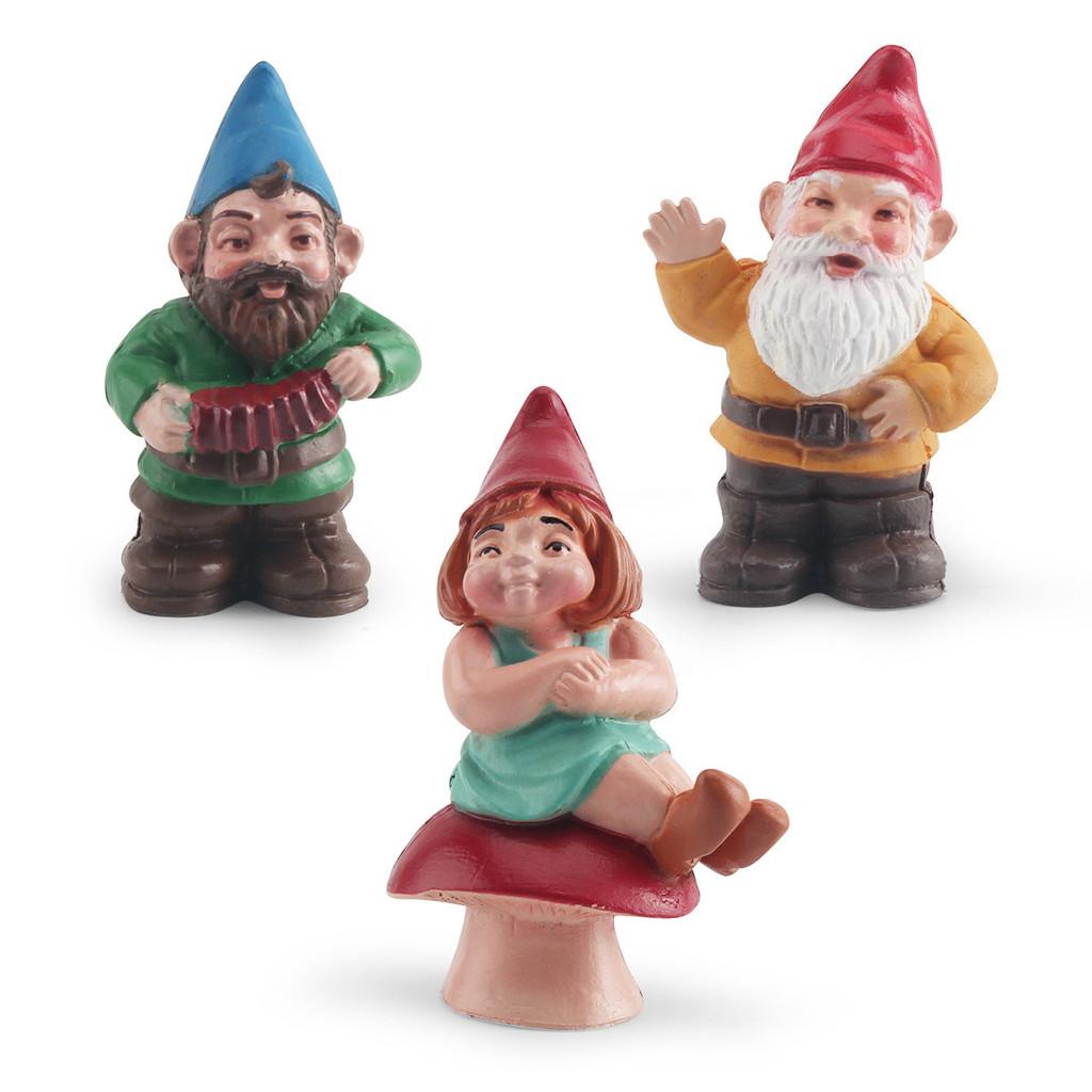 Realistic Pvc Christmas Gnome Goblin Dwarf Elf Family Decor Set Of Six Figures
