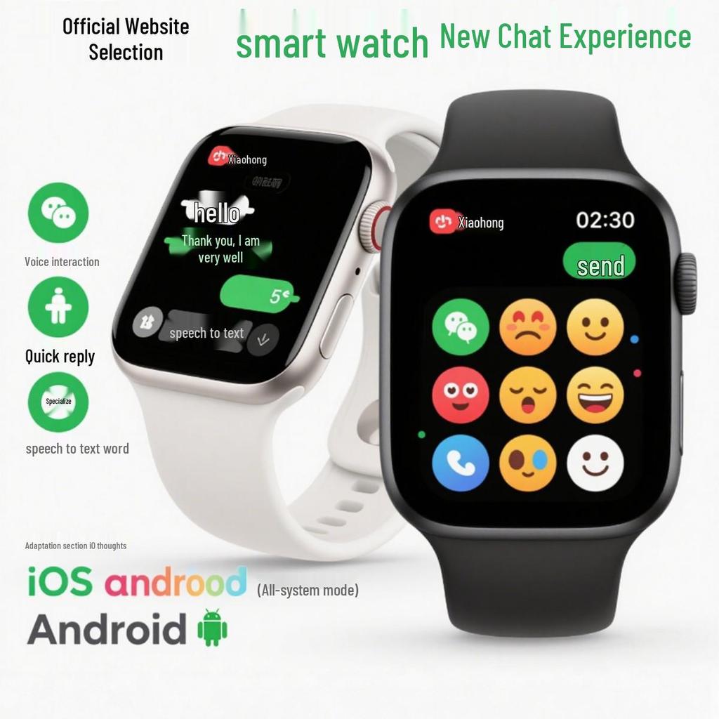 2025 iWatch S10: Top Configuration Smart Sports Watch and Waterproof Bracelet Compatible with Mobile Phones
