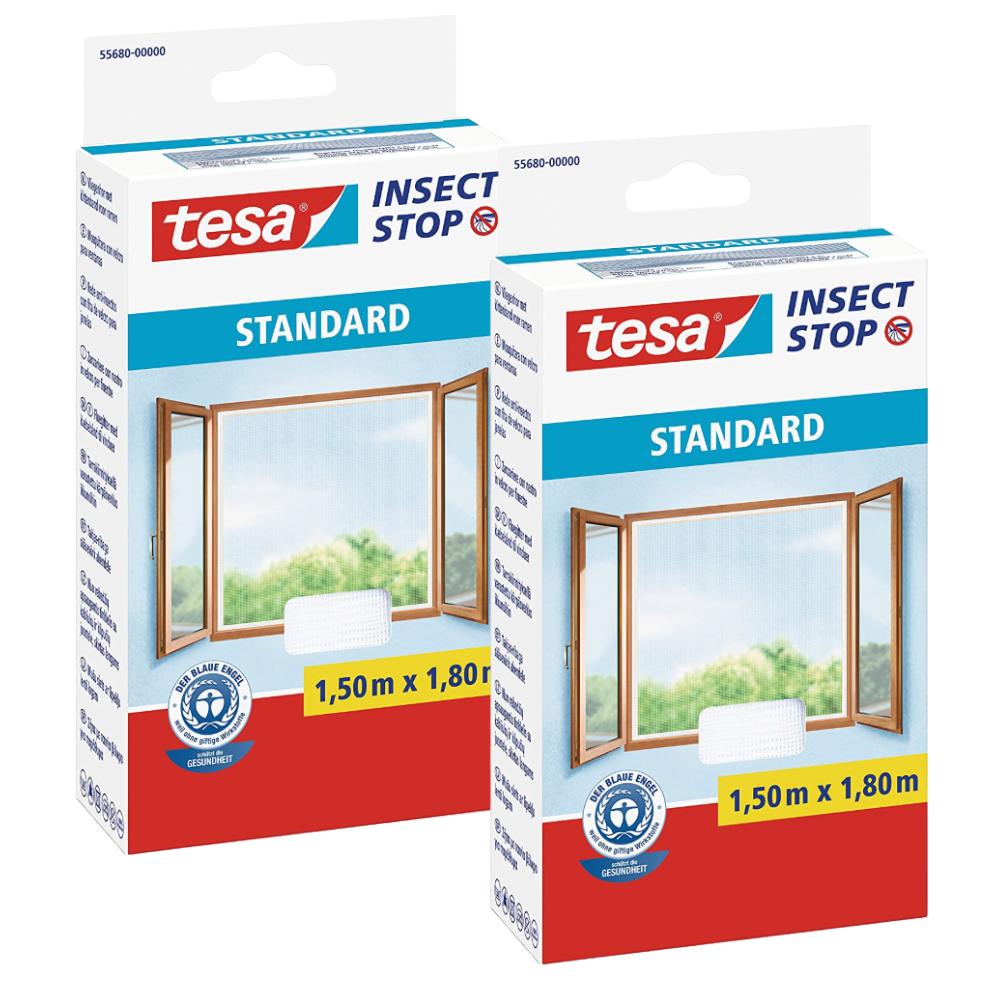 Tesa Magnetic Mosquito Net Self-Closing For Balcony Doors 1X2, 2M X2