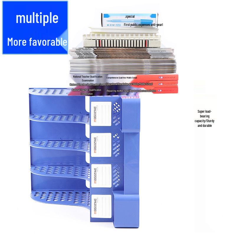 Four-Section Thickened Desktop Document Holder and Book Stand