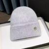 Winter 2025 Luxury Unisex Plush Beanie 100% Wool Embroidery Keep Warm Hat