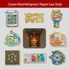 Hangzhou City Metal Refrigerator Magnet - Custom Cultural and Creative Design