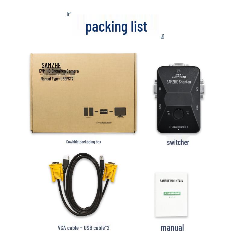 ShanZe VGA Video Splitter & KVM Switch