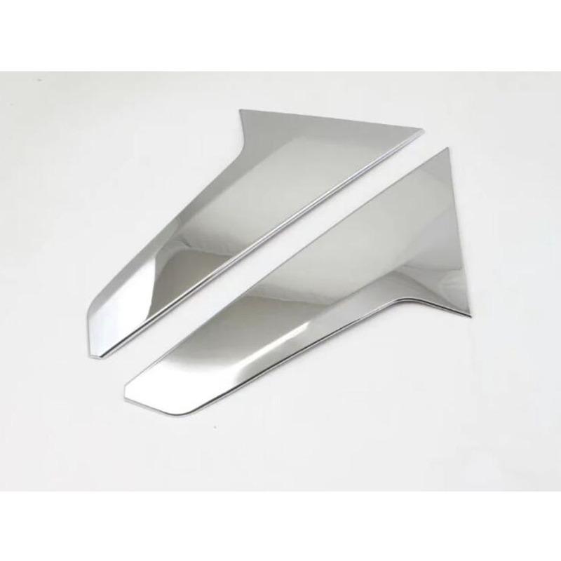 Car Styling Rear Tail Spoiler Side Triangle Molding Window Bezel Trim For Chevrolet Equinox Third GE 2017 2018