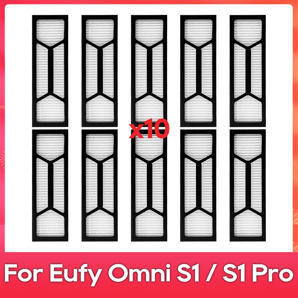 Fit For ( Eufy Omni S1 / S1 Pro / T2071 / T2080 ) Part Accessory Main Side Brush Mop Hepa Filter Dust Bag Replacement Kit