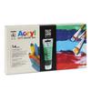 Coffret 8 peintures acrylique et accessoires