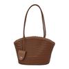 Large-capacity Woven Bag - Stylish Commuter Shoulder Bag with Hand-held Grocery Bag Feature