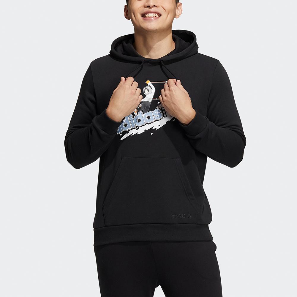 Adidas Neo Waterproof Ski Logo Print Hoodie Men Tops Black HG9015