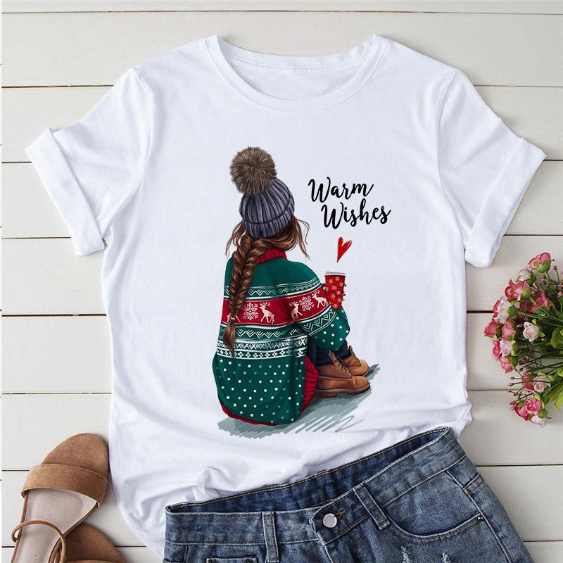Flower Pretty Girl Fashion Trend Oversized Tops Custom T-Shirt Kawaii O-Neck Tshirt Soft Clothes For Women Female Tee-Shirt