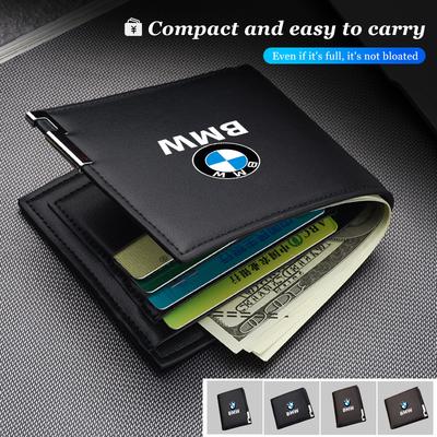 QNLT6 Car Mounted Driver License Holder Wallet Luxury Leather Design For G30 G20 M3 M5 E91 E92 E93 E36 E70 X3 X4 X5 X1 E39 F30