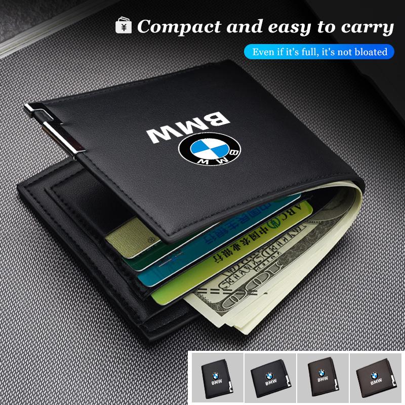 QNLT6 Car Mounted Driver License Holder Wallet Luxury Leather Design For BMW G30 G20 M3 M5 E91 E92 E93 E36 E70 X3 X4 X5 X1 E39 F30